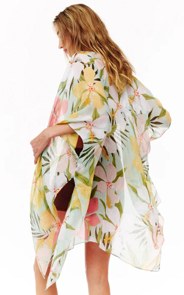Kim-Shirt-MINT Floral Pattern Cover Up Kimono