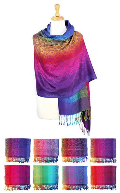 Pashmina Scarf-RAINBOW (Assorted Colors)