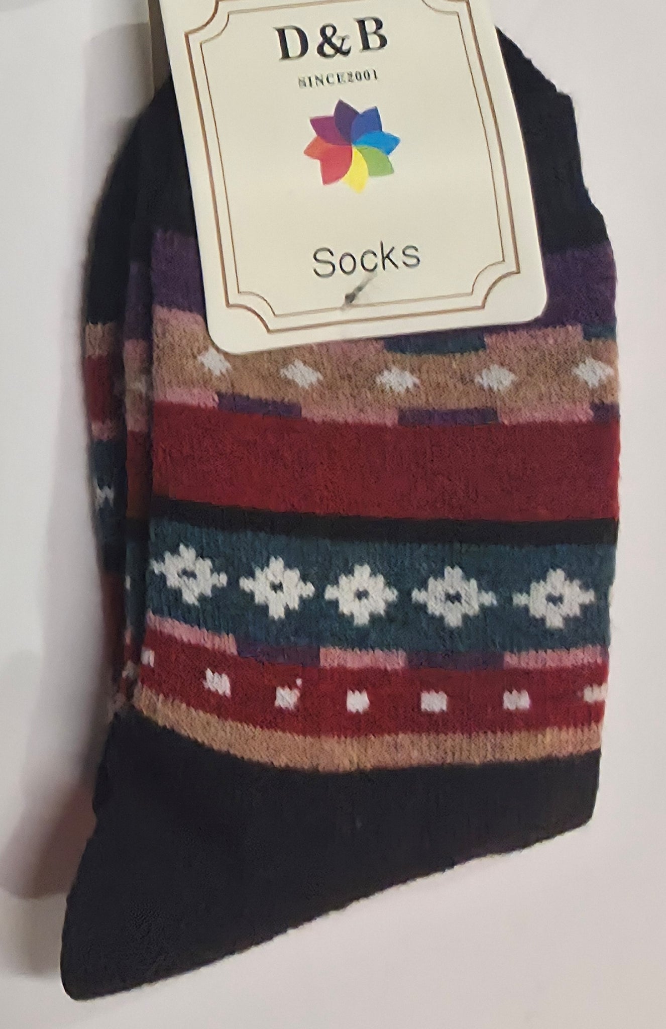 Sox3-BLACK Geo Pattern