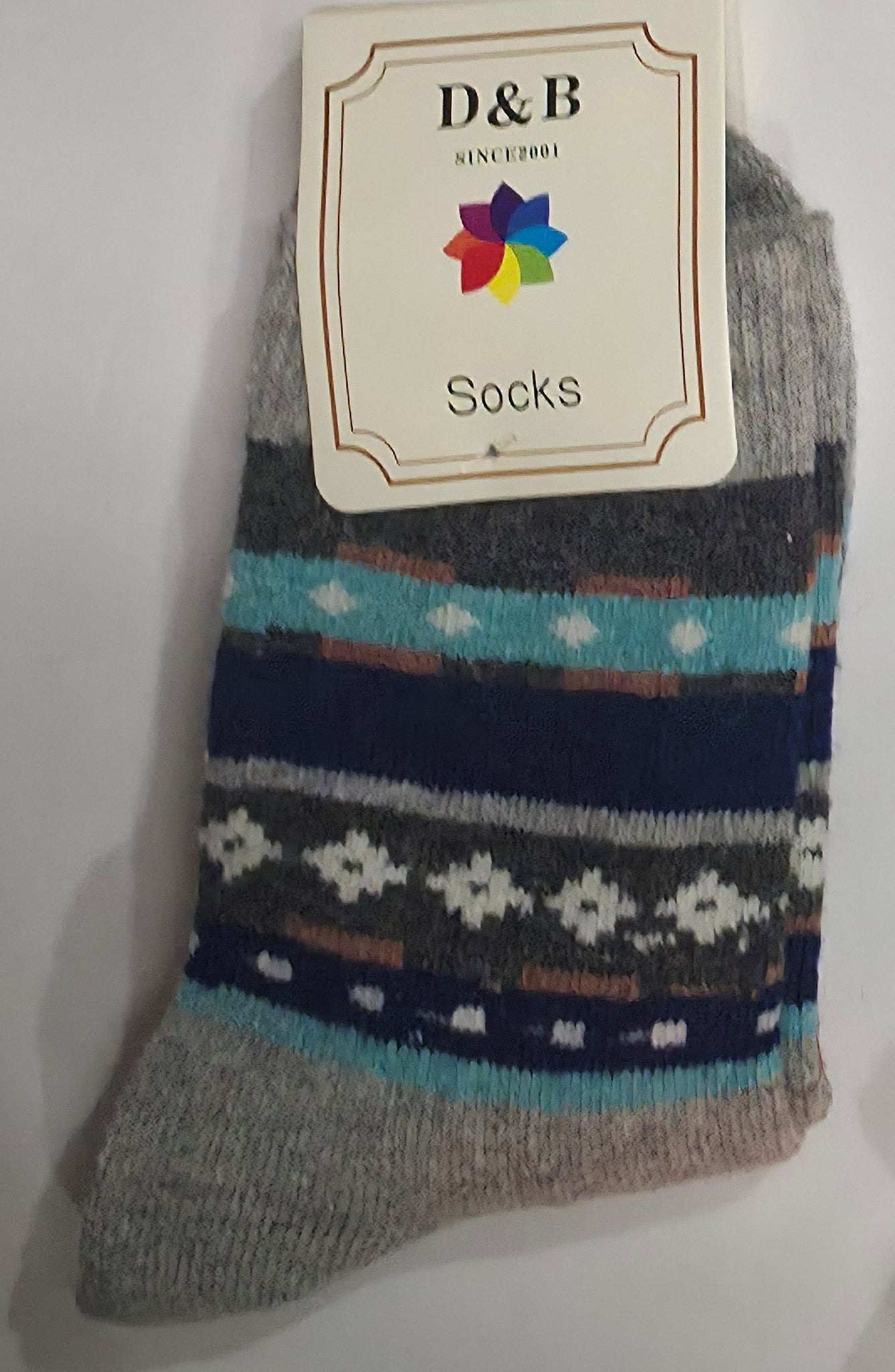 Sox3-LT GRAY Geo Pattern