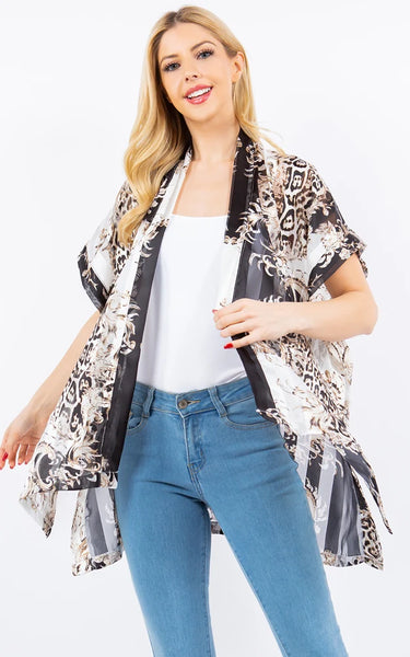 Kim-Shirt-BLACK Kimono Coverup