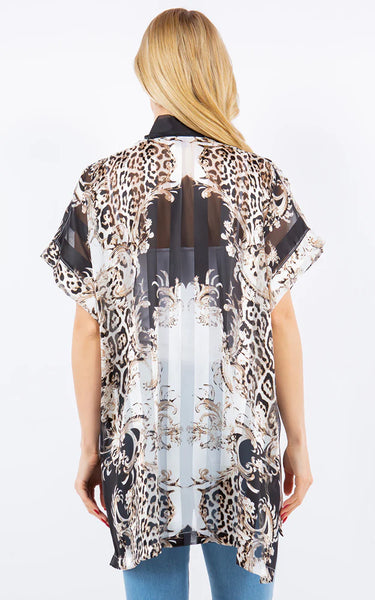 Kim-Shirt-BLACK Kimono Coverup