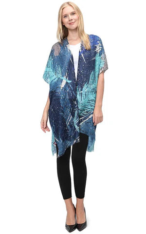 Kim-Long-BLUE Abstract with Metallic Dots