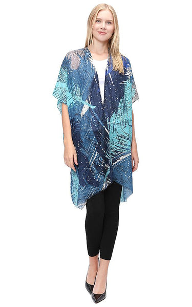 Kim-Long-BLUE Abstract with Metallic Dots