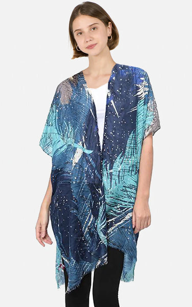 Kim-Long-BLUE Abstract with Metallic Dots