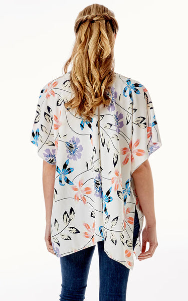 Kim-Shirt-WHITE Floral Cover Up