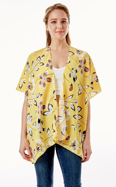 Kim-Shirt-YELLOW Floral Cover Up
