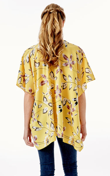 Kim-Shirt-YELLOW Floral Cover Up