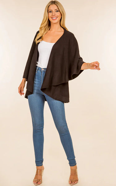 Vest-Shawl NF - BLACK