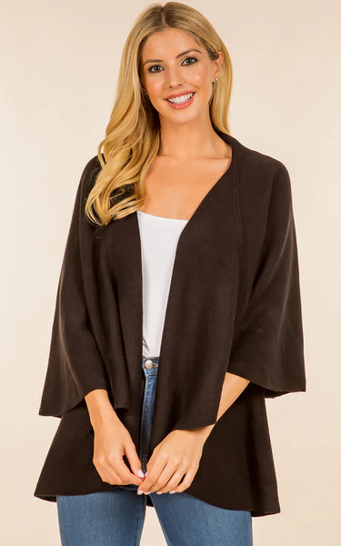 Vest-Shawl NF - BLACK