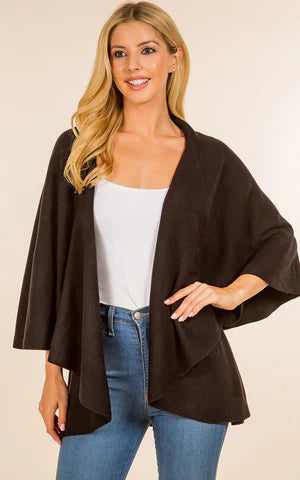 Vest-Shawl NF - BLACK