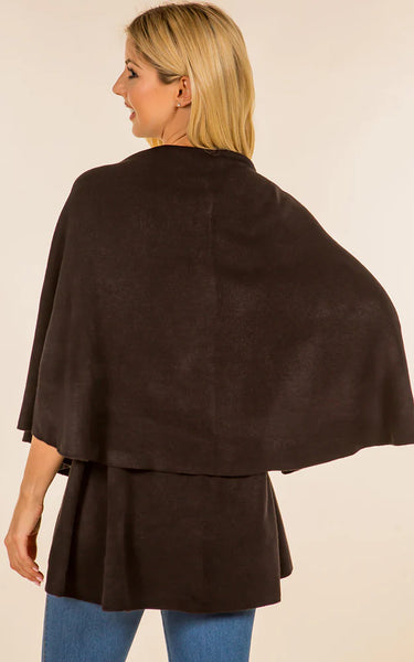Vest-Shawl NF - BLACK