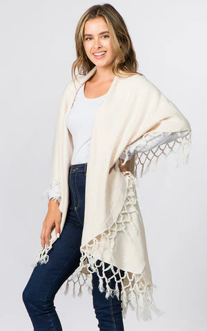Vest-Shawl FR - IVORY