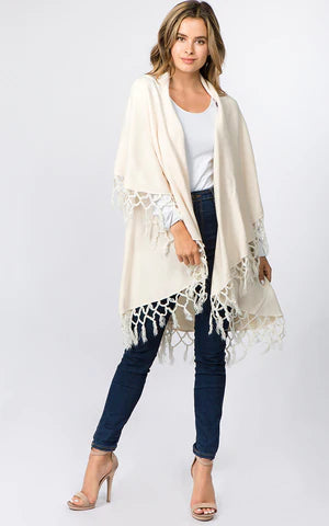 Vest-Shawl FR - IVORY