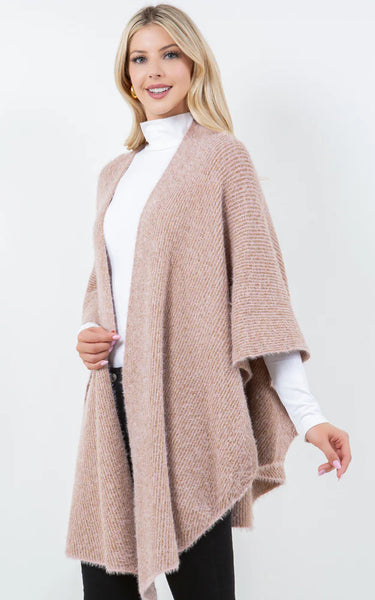 Shawl-PINK Metallic Kimono