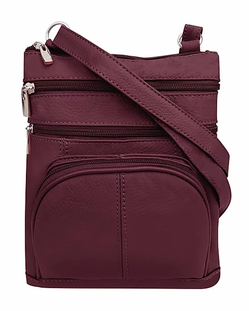 【THE POCKET】DOUBLE POCKET BAG Casino-BURG (Med) Leather Bag with Cell Phone Pocket