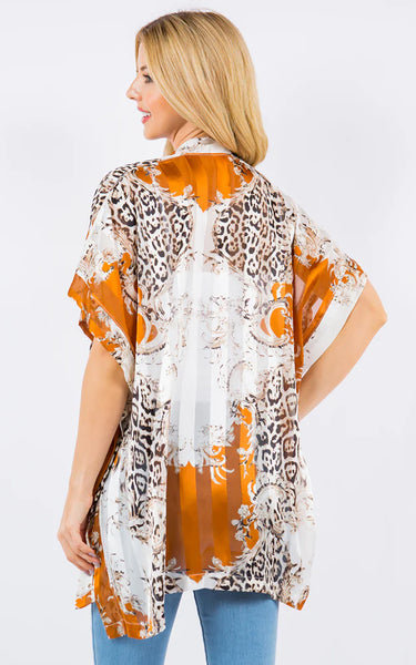 Kim-Shirt-CAMEL-Kimono Cover Up
