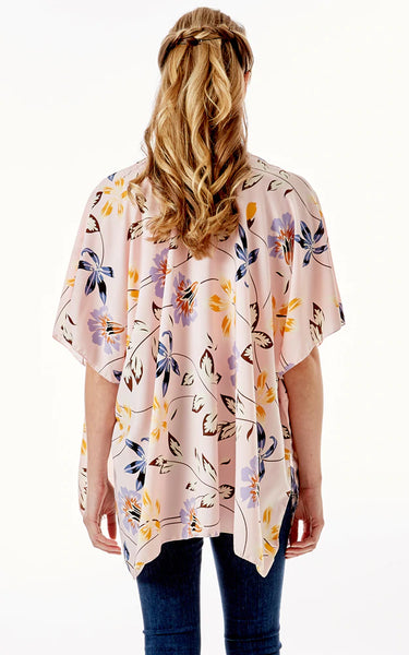 Kim-Shirt-PINK Floral Cover Up
